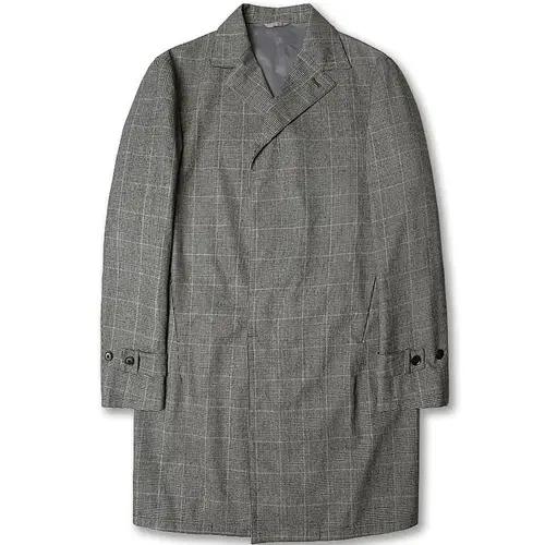 더 수트 컴퍼니 [The Suit Company] 글렌체크 히든버튼 코트 2