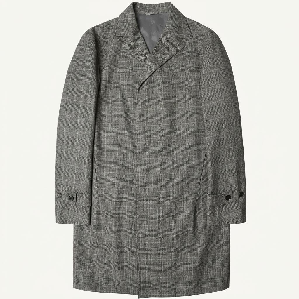 더 수트 컴퍼니 [The Suit Company] 글렌체크 히든버튼 코트 1