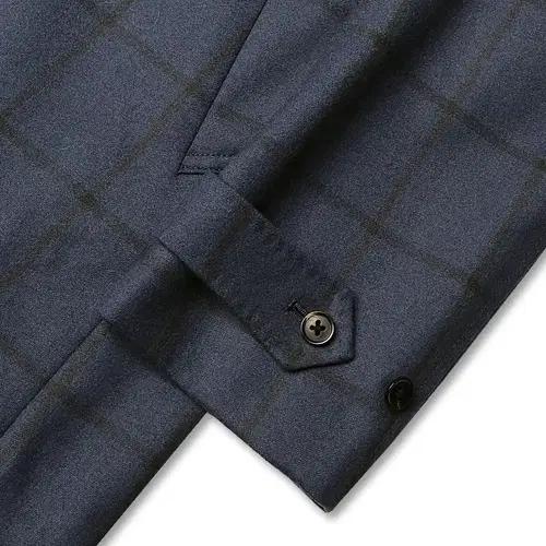 블루 에 그리지오 [Blu e Grigio] 울 체크 클래식 일본 맥코트 4