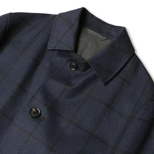 블루 에 그리지오 [Blu e Grigio] 울 체크 클래식 일본 맥코트 3
