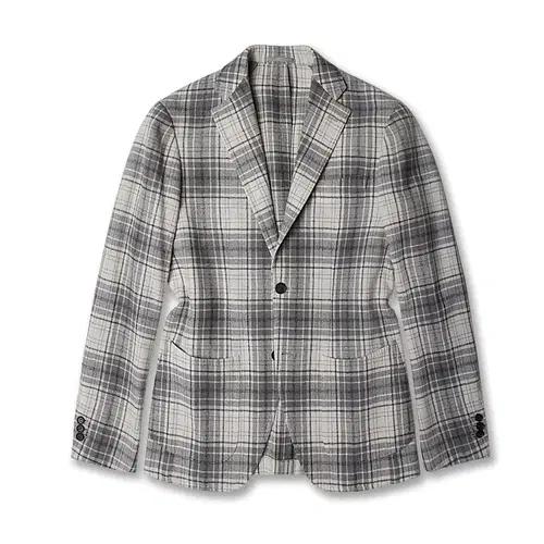 링자켓 [Ring Jacket] 아이보리 그레이 체크 재팬 메이드 자켓 2