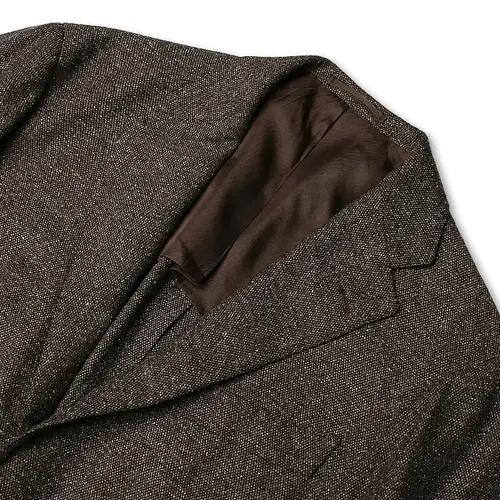 빔즈 에프 [Beams F] 브라운 멜란지 클래식 캐주얼 스포츠 자켓 3