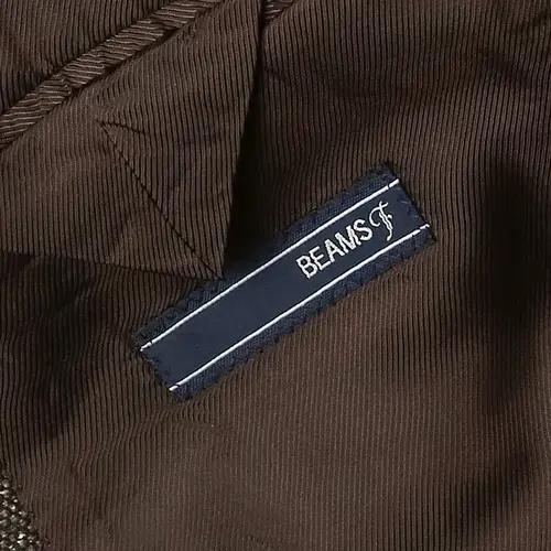 빔즈 에프 [Beams F] 브라운 멜란지 클래식 캐주얼 스포츠 자켓 6
