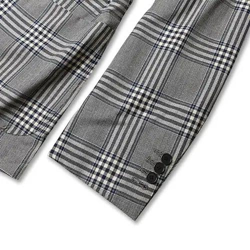 빔즈 에프 [Beams F] 체크 울 실크 재패니즈 스포츠 자켓 클래식 4