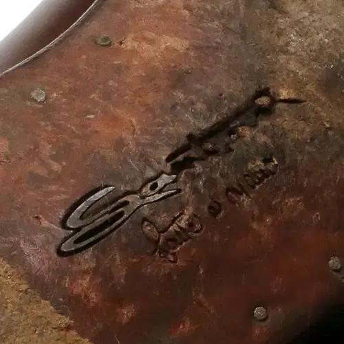 산토니 [Santoni] 브라운 이탈리아 유팁 슈즈 남성적인 쉐잎 8