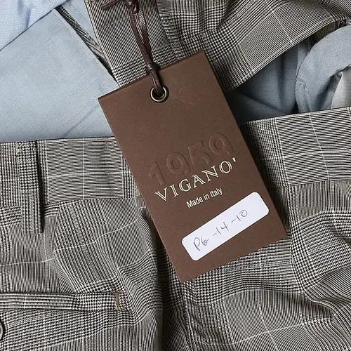 비가노 [Vigano] 슬림 테이퍼드 핏 체크 이태리 트라우저 슬랙스 8