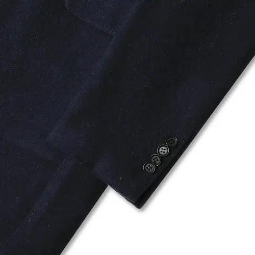 링자켓 [Ring Jacket] 네이비 울 알파카 스탠다드 싱글 코트 4
