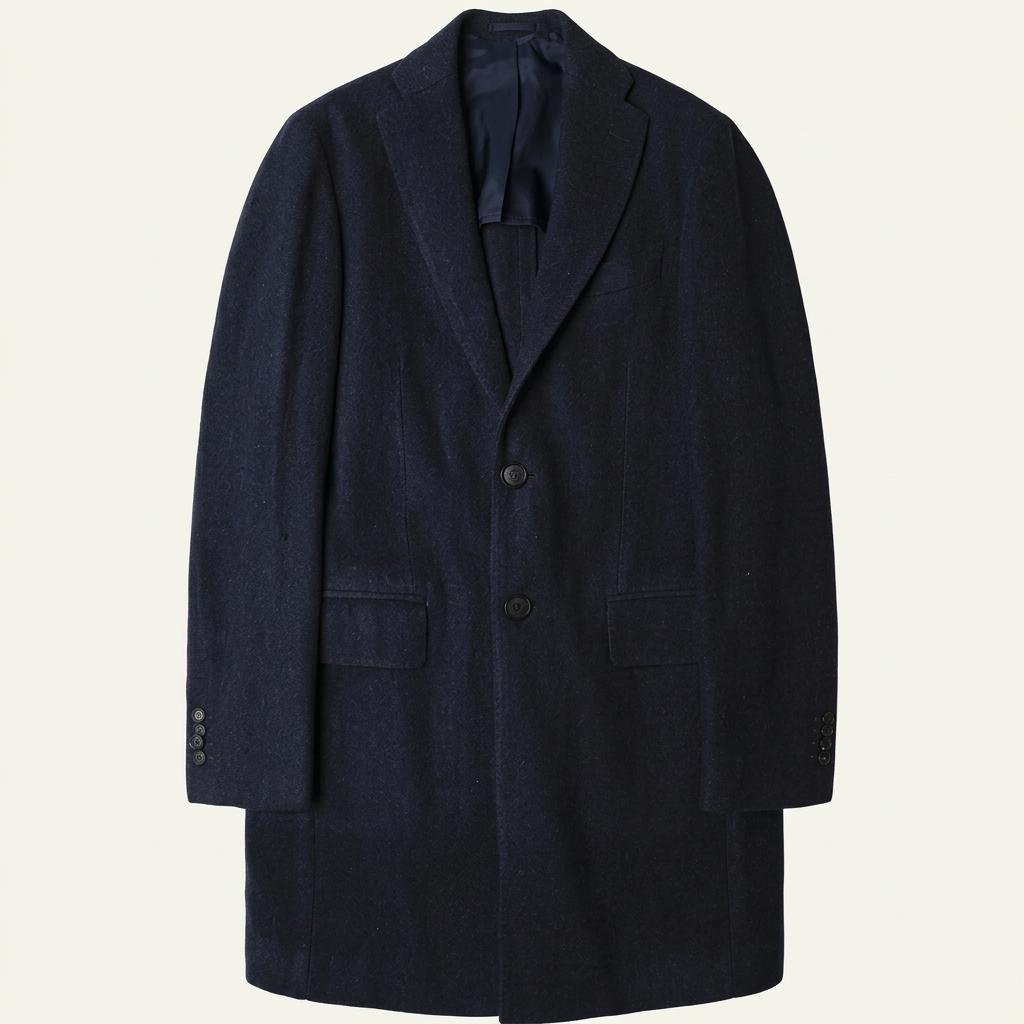 링자켓 [Ring Jacket] 네이비 울 알파카 스탠다드 싱글 코트 1