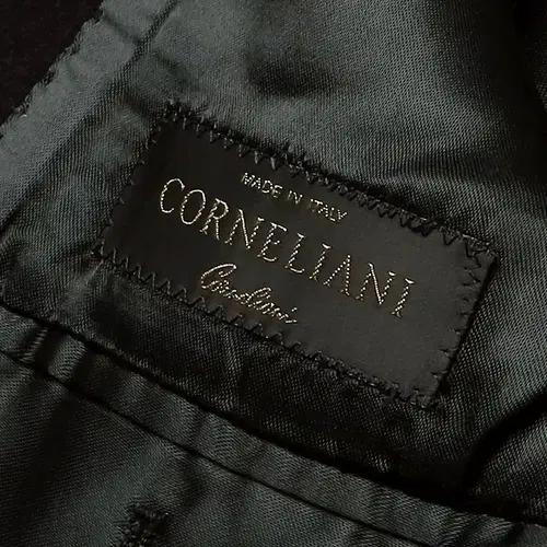 꼬르넬리아니 [Corneliani] 블랙 버진울 캐시미어 체스터필드 코트 8