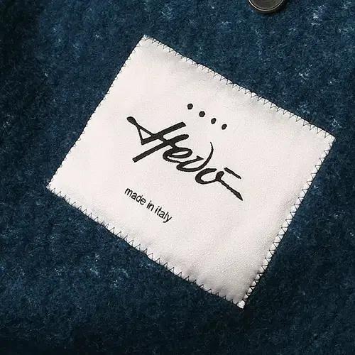 헤보 [Hevo] 청록 코튼 라나 버진 울 이태리 더블 코트 폴로코트 8