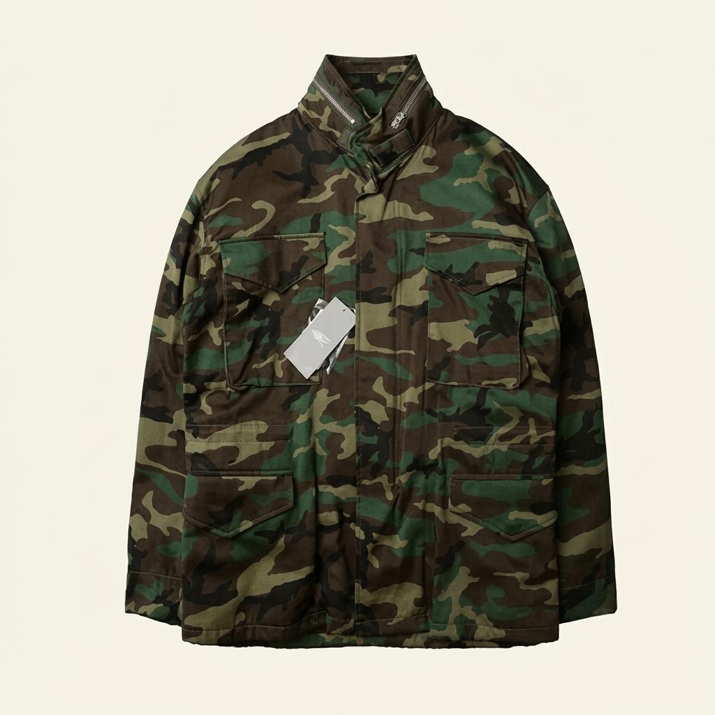 빔즈 플러스 [Beams +] 카모플라쥬 나일론 필드자켓 M-65 점퍼 1