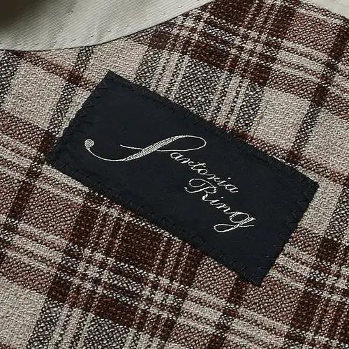 링자켓 X 그린 라벨 릴렉싱 [Sartoria Ring] 체크 스포츠자켓 7