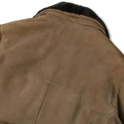 엠메띠 [Emmeti] 무통 모카 브라운 염소 가죽 스웨이드 벨트 코트 7