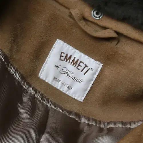 엠메띠 [Emmeti] 무통 모카 브라운 염소 가죽 스웨이드 벨트 코트 9
