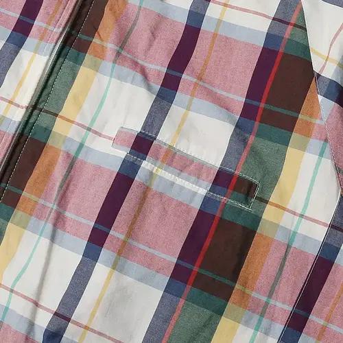 바라쿠타 [Baracuta] 멀티 체크 유니크 블루종 자켓 헤리티지 4