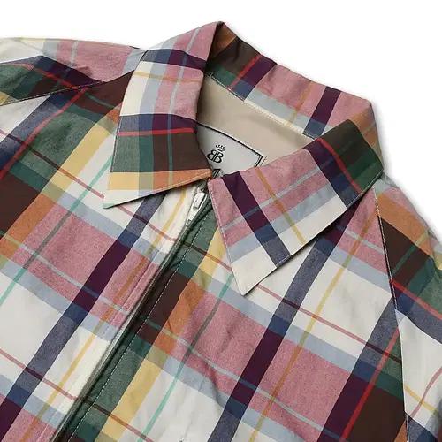 바라쿠타 [Baracuta] 멀티 체크 유니크 블루종 자켓 헤리티지 3