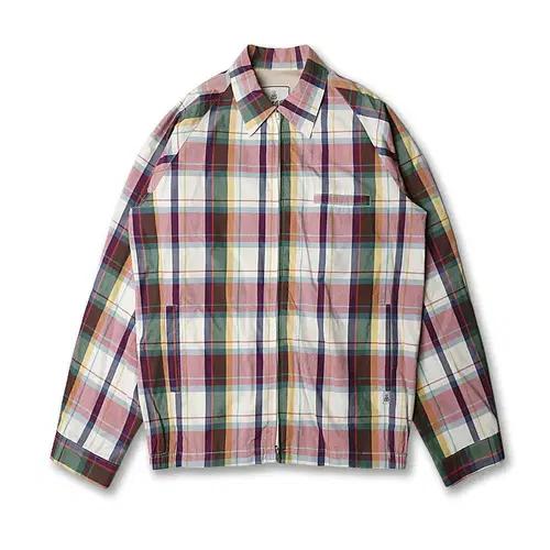 바라쿠타 [Baracuta] 멀티 체크 유니크 블루종 자켓 헤리티지 2
