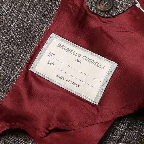 브루넬로 쿠치넬리 [Brunello Cucinelli] 브라운 체크 자켓 7