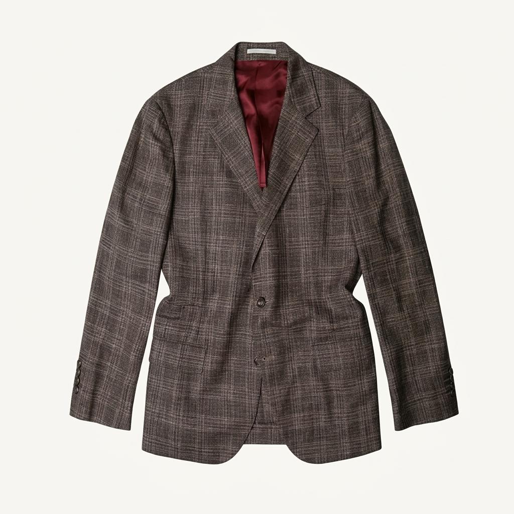 브루넬로 쿠치넬리 [Brunello Cucinelli] 브라운 체크 자켓 1