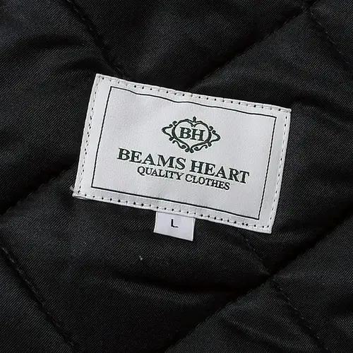 빔즈 하트 [Beams Heart] 타탄 체크 퀼팅 클래식 자켓 울자켓 8