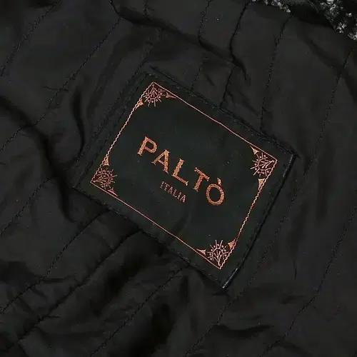 팔토 [Palto] 이태리 패브릭 럭셔리 블랙 체크 더블 코트 100 7