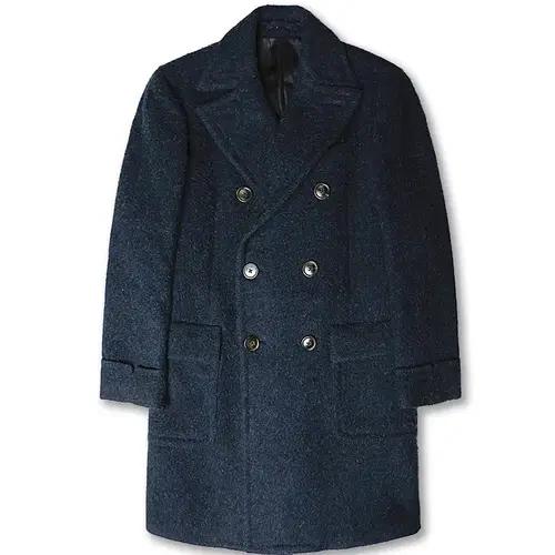 라르디니 [Lardini] 다크 네이비 카센티노 더블 코트 2