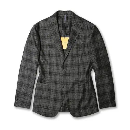 52 몬테도로 [Montedoro] 다크 그레이 울 체크 이태리 수트 3