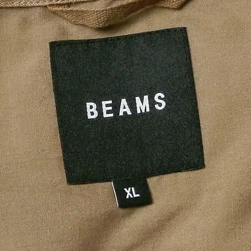빔즈 [Beams] 투웨이 베이지 플랙스 블루종 자켓 린넨 차이나칼라 6