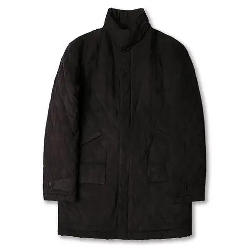 꼬르넬리아니 [Corneliani] 다크 브라운 스웨이드 퀼팅 하프 코트 2
