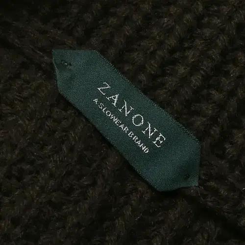 자노네 [Zanone] 슬로웨어 브랜드 카키 울 니트 숄카라 가디건 6