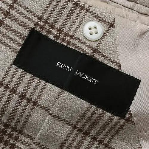 링자켓 [Ring Jacket] 베이지 브라운 체크 댄디 클래식 자켓 7