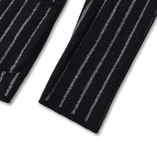 라르디니 [Lardini] 네이비 스트라이프 코튼 나일론 니트 자켓 5