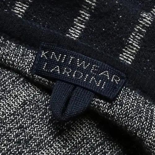 라르디니 [Lardini] 네이비 스트라이프 코튼 나일론 니트 자켓 6