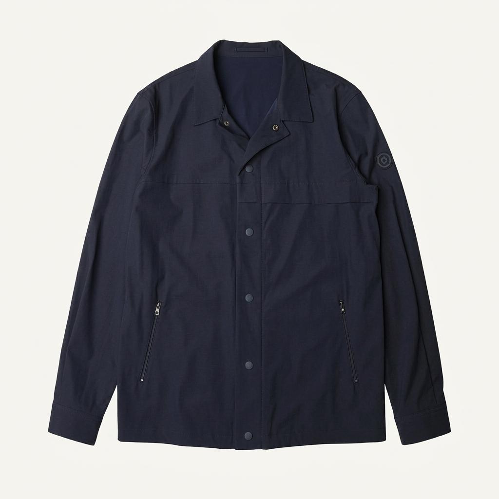 라르디니 [Lardini] 이지웨어 네이비 컴포트 럭셔리 셔츠 자켓 셔켓 1
