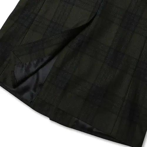 꼬르넬리아니 [Corneliani] 버진울 카키 체크 클래식 럭셔리 코트 6