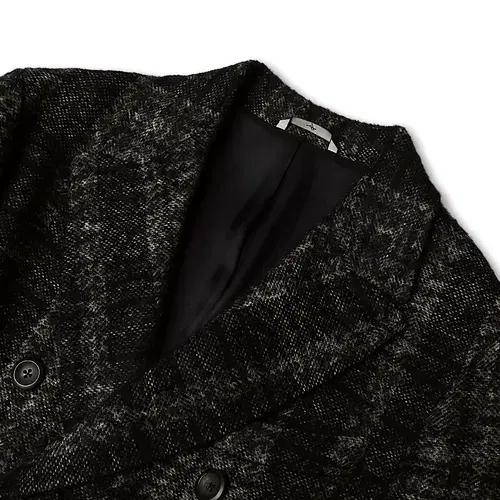 헤보 [Hevo] 송승헌 체크 울 알파카 모헤어 이태리 FW 폴로 코트2 4