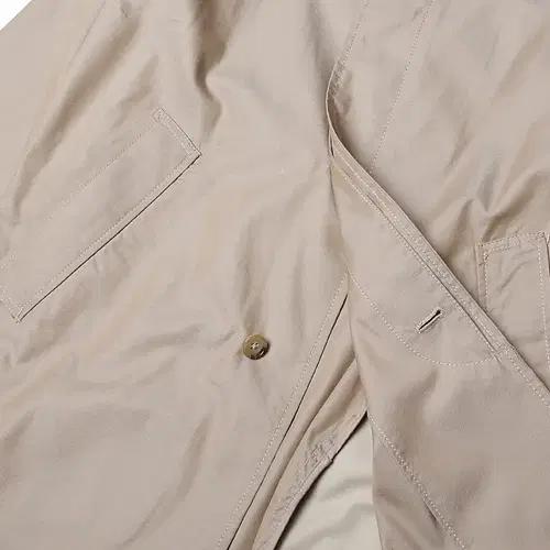 빔즈 플러스 [Beams +] 히든버튼 레글런 베이지 코튼 코트 면코트 4