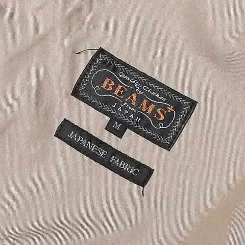 빔즈 플러스 [Beams +] 히든버튼 레글런 베이지 코튼 코트 면코트 7