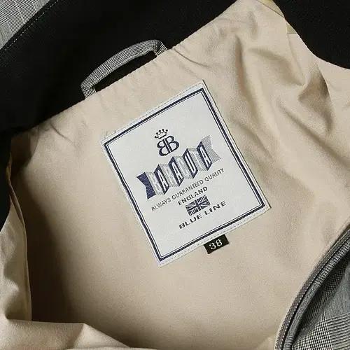 바라쿠타 [Baracuta] 그레이 체크 블루 라인 G1 블루종 자켓 7