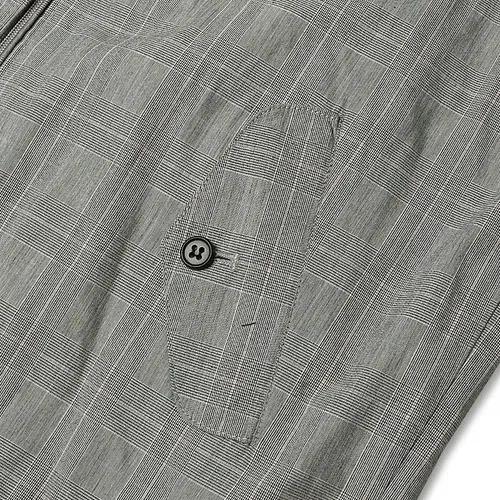 바라쿠타 [Baracuta] 그레이 체크 블루 라인 G1 블루종 자켓 4