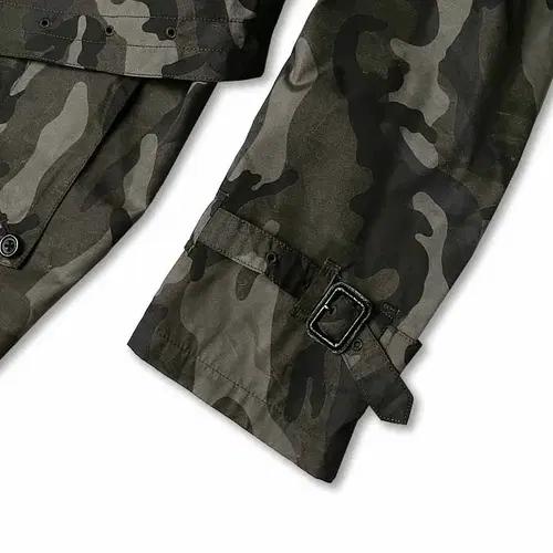 아쿠아스큐텀 [Aquascutum] 카모플라쥬 나일론 영국 벨티드 코트 6