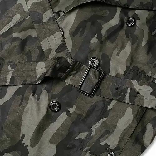 아쿠아스큐텀 [Aquascutum] 카모플라쥬 나일론 영국 벨티드 코트 5