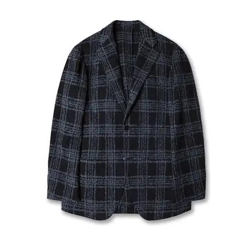 링자켓 [Ring Jacket] 네이비 울 알파카 헤어리 소프트 자켓 2