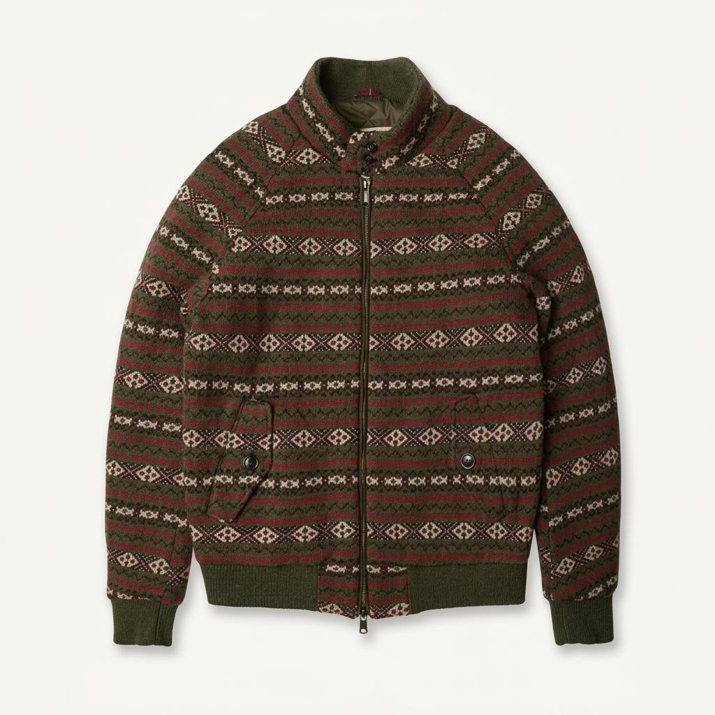 바라쿠타 [Baracuta] Thermore 노르딕 패턴 G9 니트자켓 1
