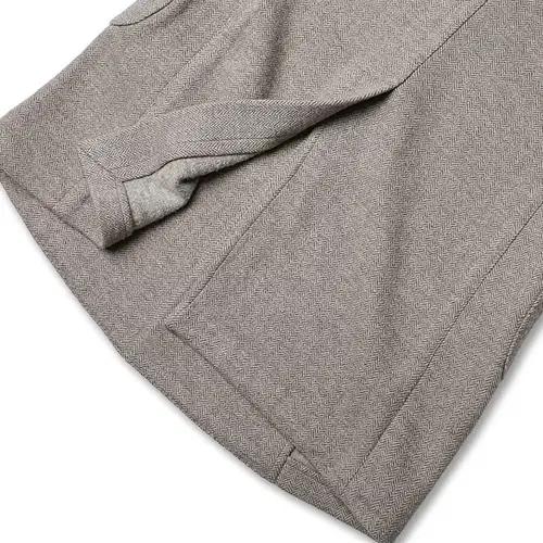 라르디니 [Lardini] 라이트 베이지 헤링본 울 싱글 코트 체스터필드 6