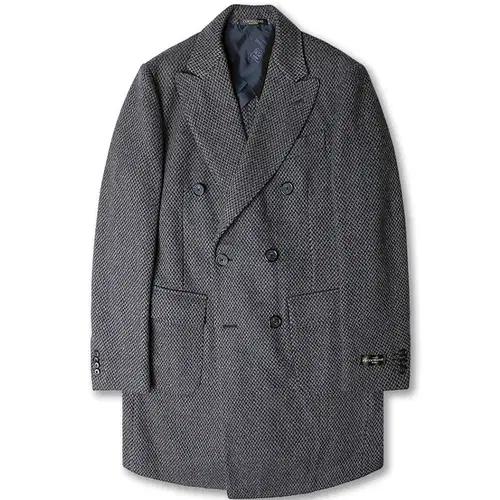 꼬르넬리아니 [Corneliani] 럭셔리 소프트 버진 울 더블 코트 2