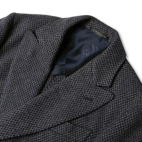 꼬르넬리아니 [Corneliani] 럭셔리 소프트 버진 울 더블 코트 3