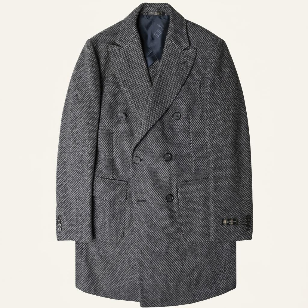 꼬르넬리아니 [Corneliani] 럭셔리 소프트 버진 울 더블 코트 1