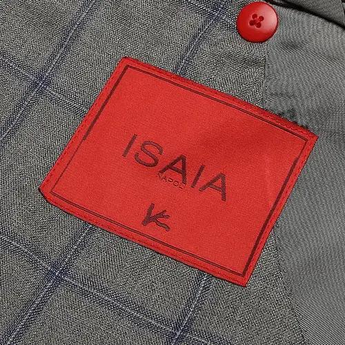 이자이아 [Isaia] 라나 울 그레이 체크 나폴리 테일러드 자켓 7