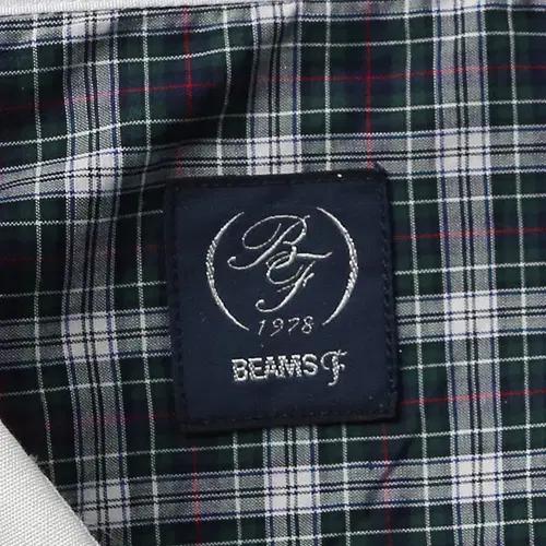 빔즈 에프 [Beams F] 빈티지 클래식 체크 클레릭 셔츠 라운드칼라 5